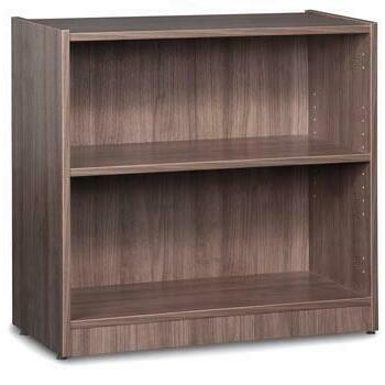 short light brown bookcase